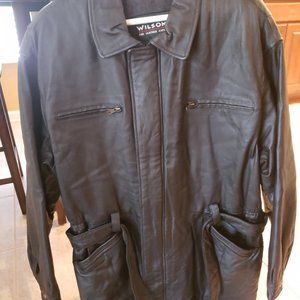 Wilson's men's black leather jacket